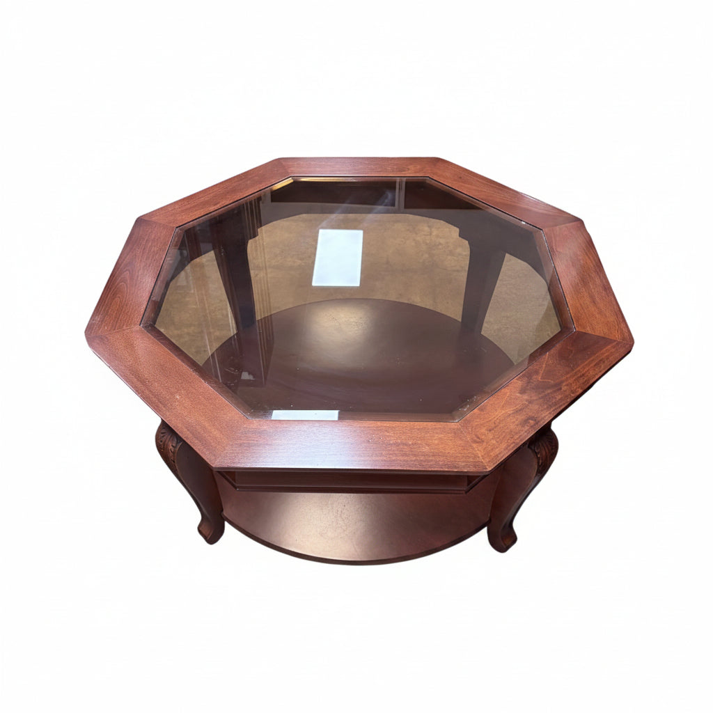 Vintage Wooden Octagonal Coffee Table