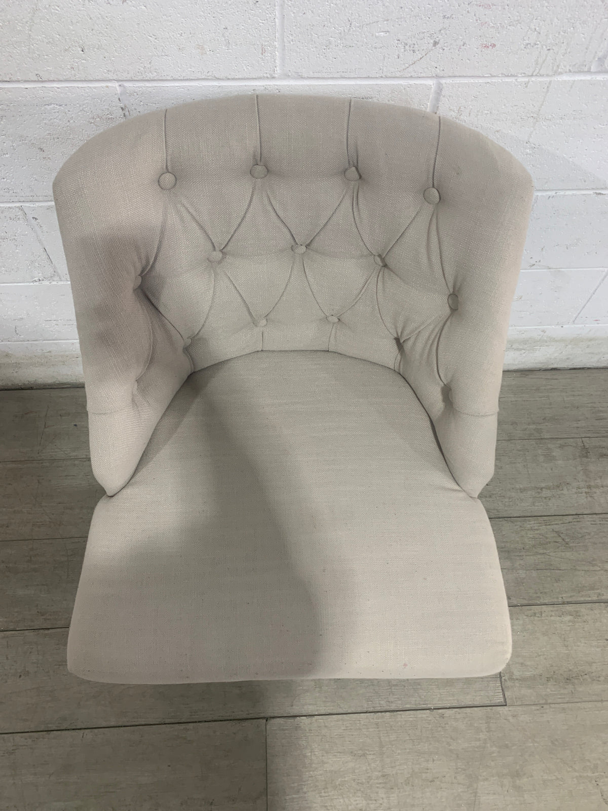 Taupe Linen Chair