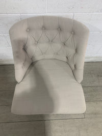 Taupe Linen Chair