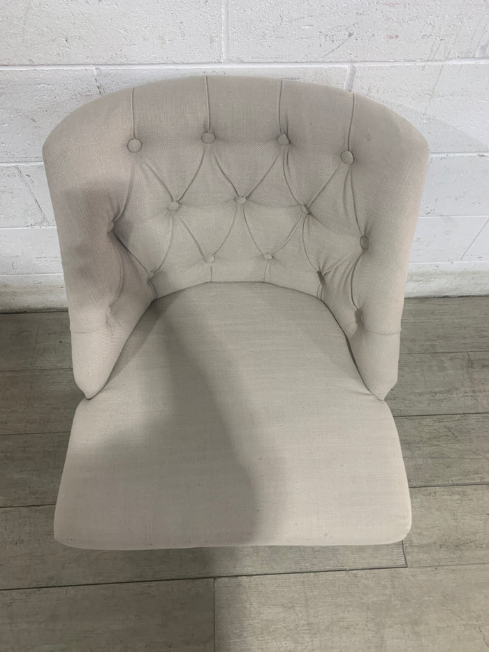 Taupe Linen Chair