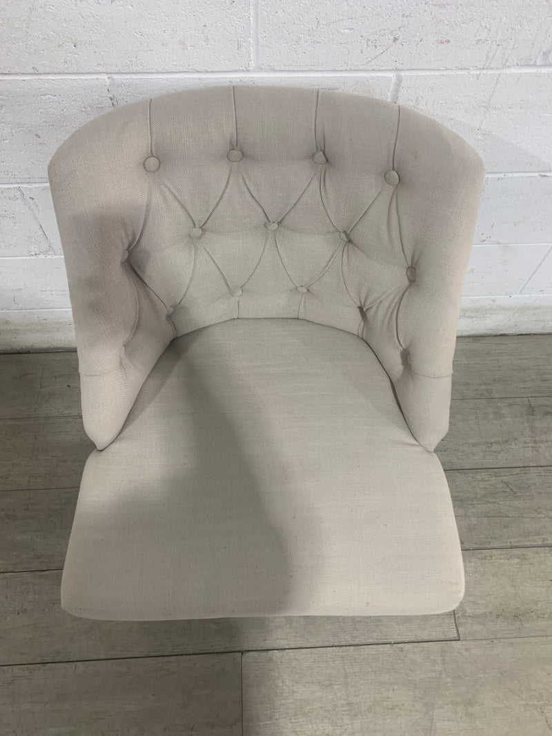 Taupe Linen Chair