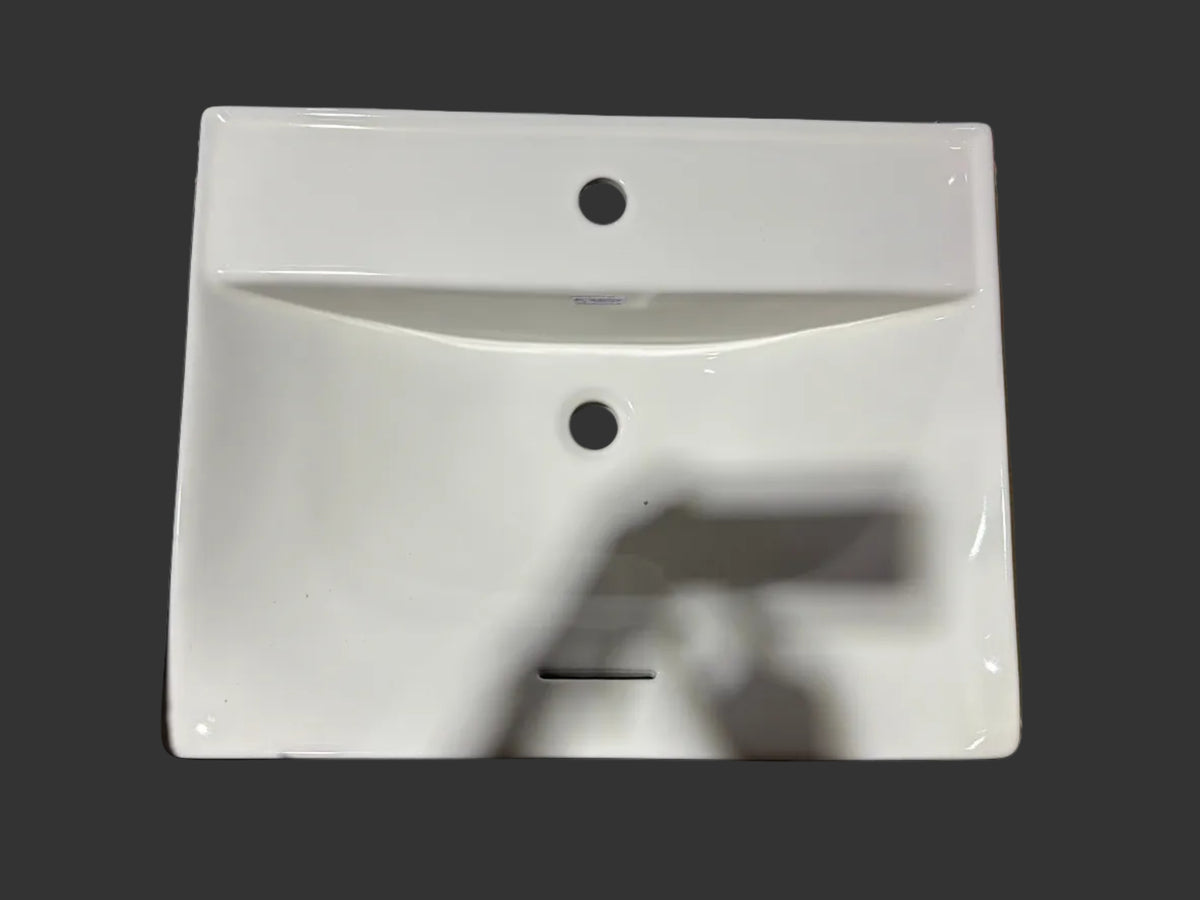 Contemporary Gerber White Porcelain Bathroom Sink