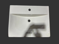 Contemporary Gerber White Porcelain Bathroom Sink