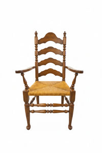 Vintage Dining Table with Six Chairs