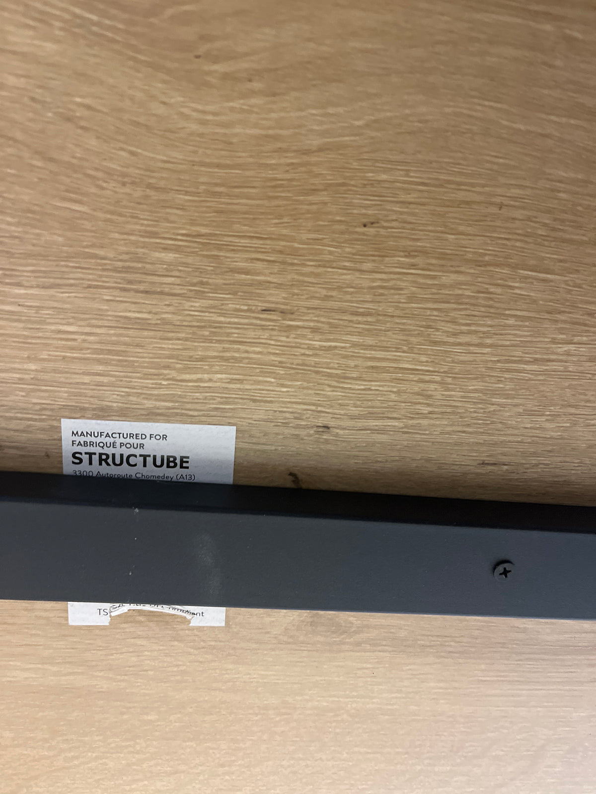 Modern Dining Table With Wood Top & Iron Frame