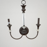 Brushed Brass Crystal Wall Sconce