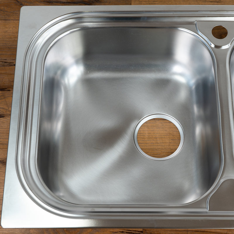 31-inch Bowl and a Half Stainless Steel Sink