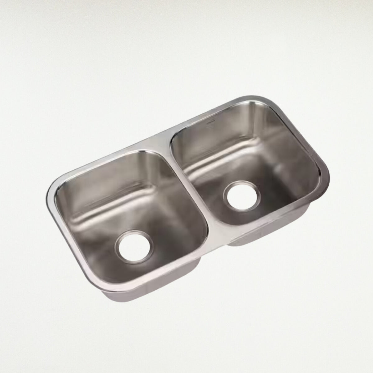 31 1/2-inch Double Basin 50/50 Stainless Steel Sink