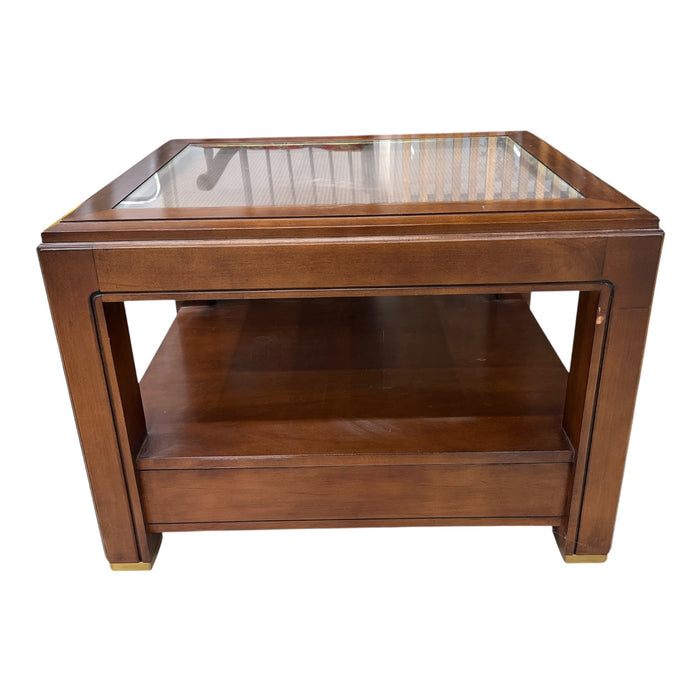 Large Midcentury Wooden Side Table