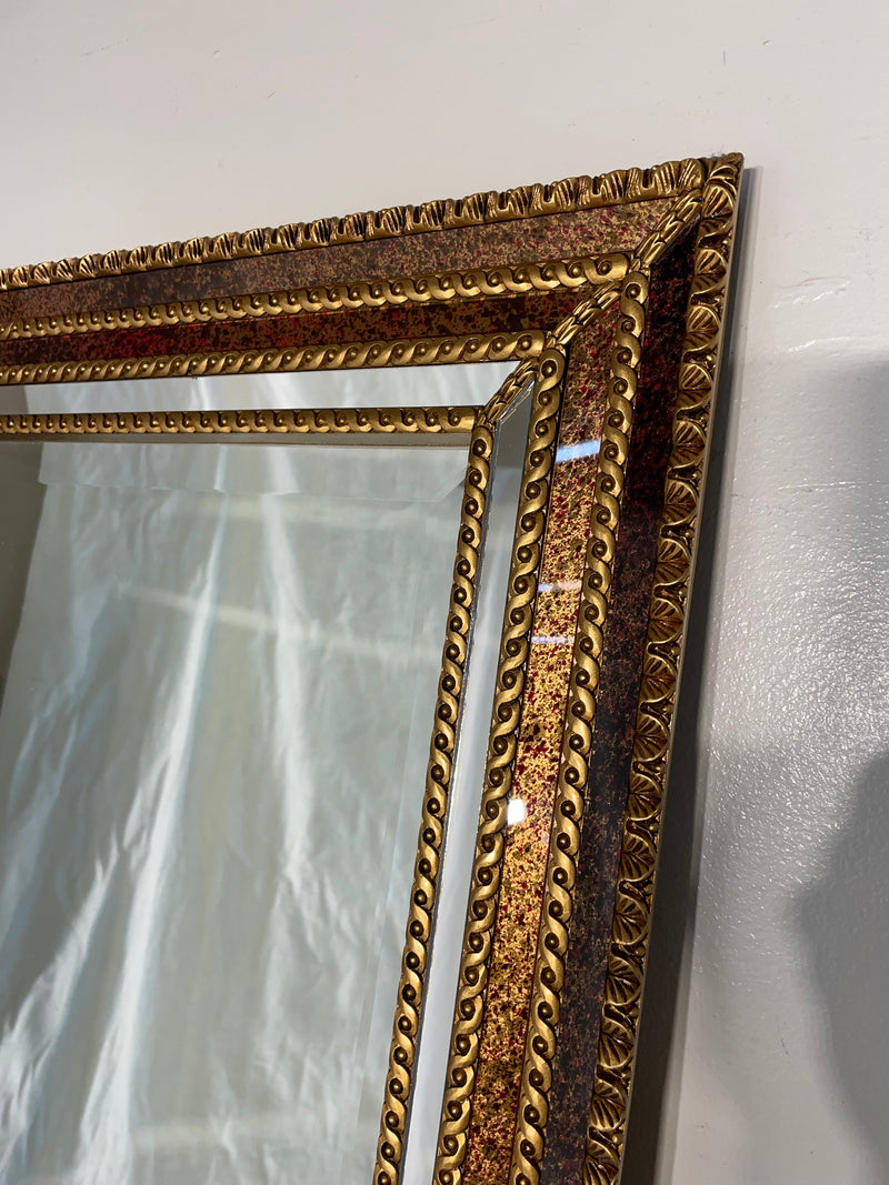 Gold-Toned Carved Framed Mirror