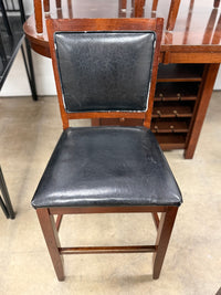 Wooden Mahogany Red Dining Table Set