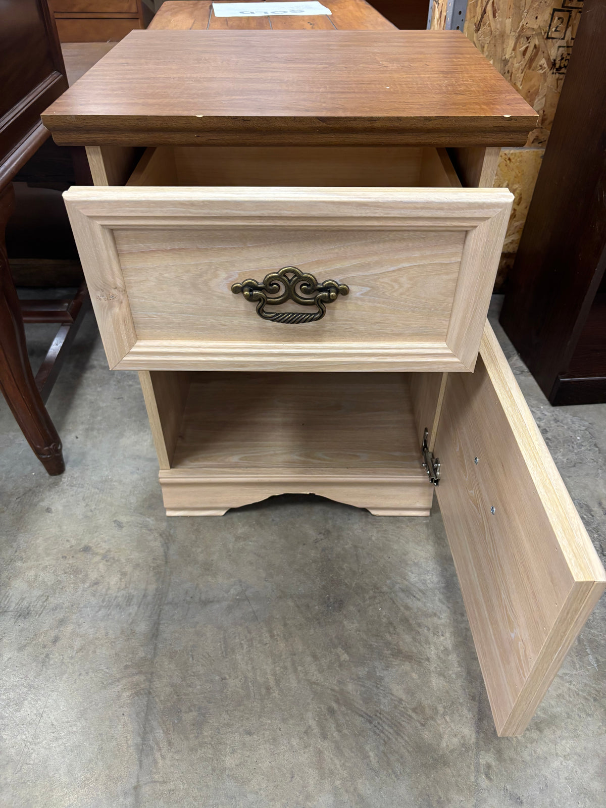 Light Wood Nightstand