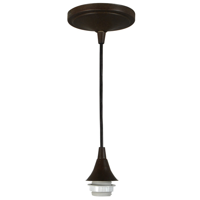 Style Selections Cylinder Mini Hanging Pendant Light- Aged Bronze
