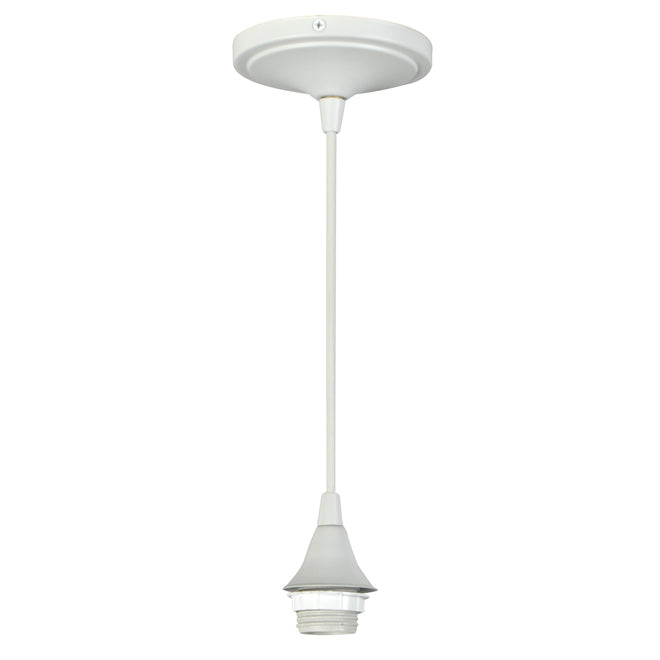 Transitional Cylinder Mini Hanging Pendant Light- White