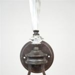 Brushed Brass Crystal Wall Sconce