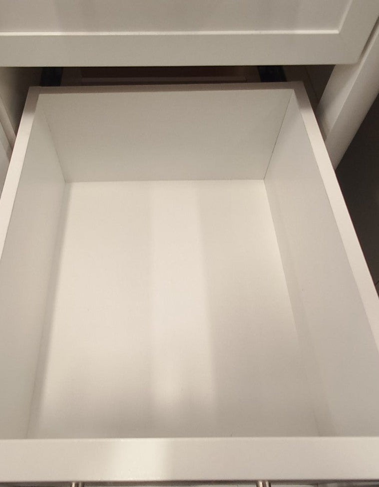 Home Decorators Collection Faraday 42-inch W x 19-inch D White Wood Single Undermount Sink Bathroom Vanity with White Cultured Marble Countertop