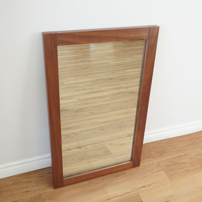 32-inch H Wooden Frame Wall-Hung Mirror