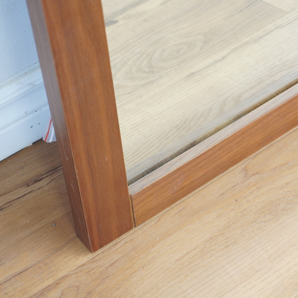 32-inch H Wooden Frame Wall-Hung Mirror