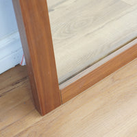 32-inch H Wooden Frame Wall-Hung Mirror