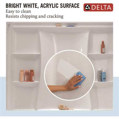 Classic 500Surround Bathtub Wall , Gloss White, 60 x 32 in. by Delta