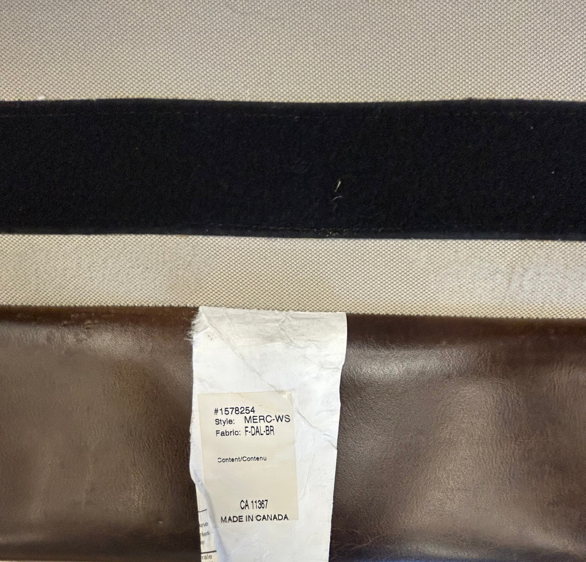 Eleganza Genuine Leather Long Sofa Made in Canada