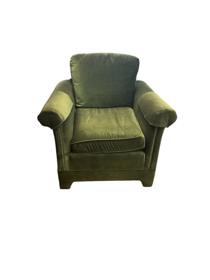 Mid Century Olive Green Arm Chair