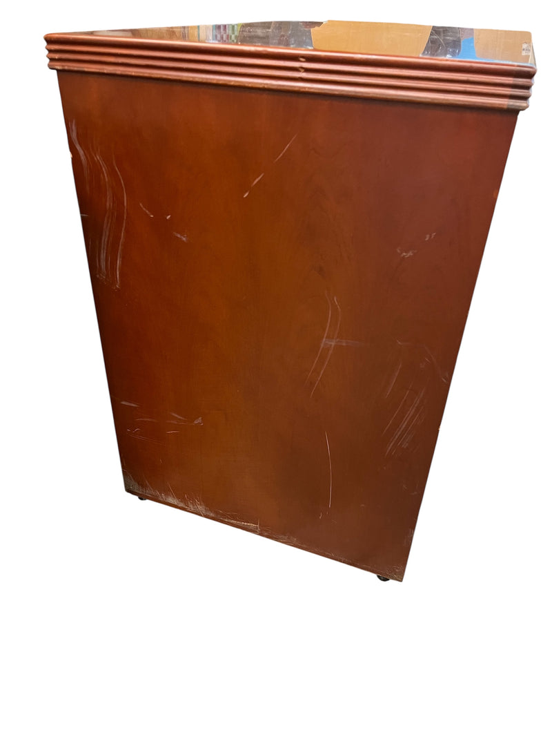 Cherry Wood Storage Cabinet With Double Doors