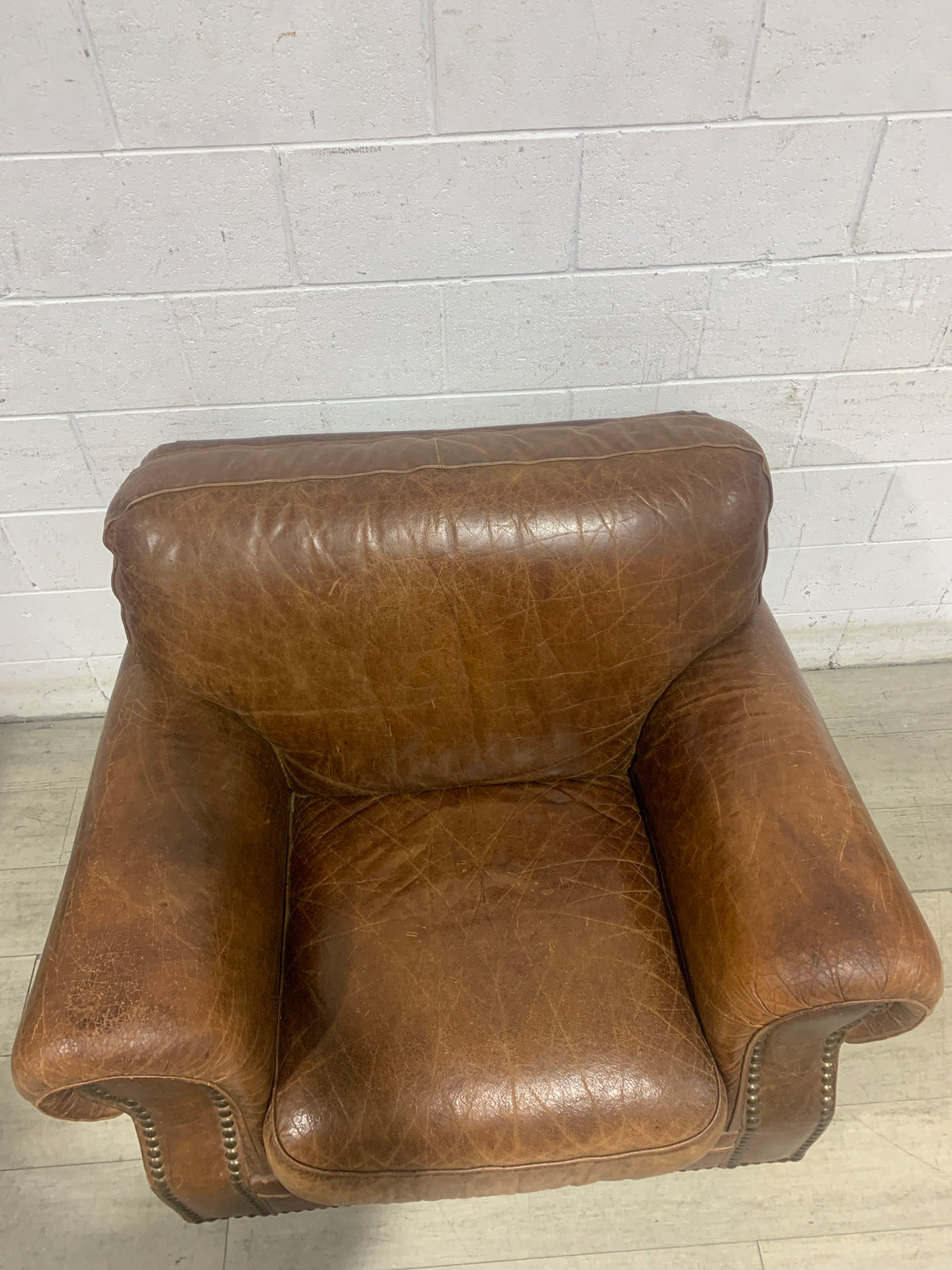 Brown Leather Armchair