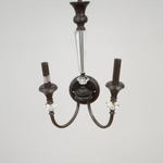 Brushed Brass Crystal Wall Sconce