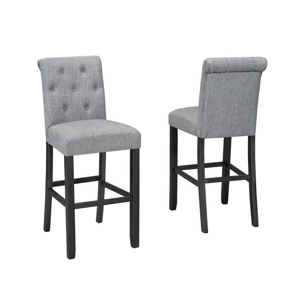 Brassex Tinga Tufted Grey Stools