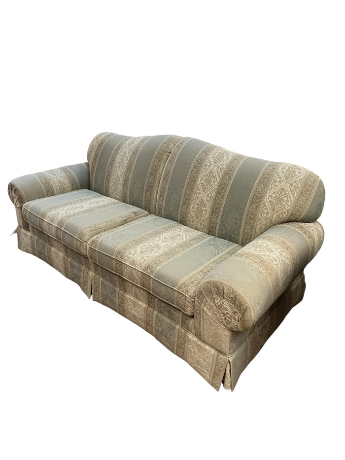Rolled Arm Traditional Style Sofa Tapestry Style Upholstery