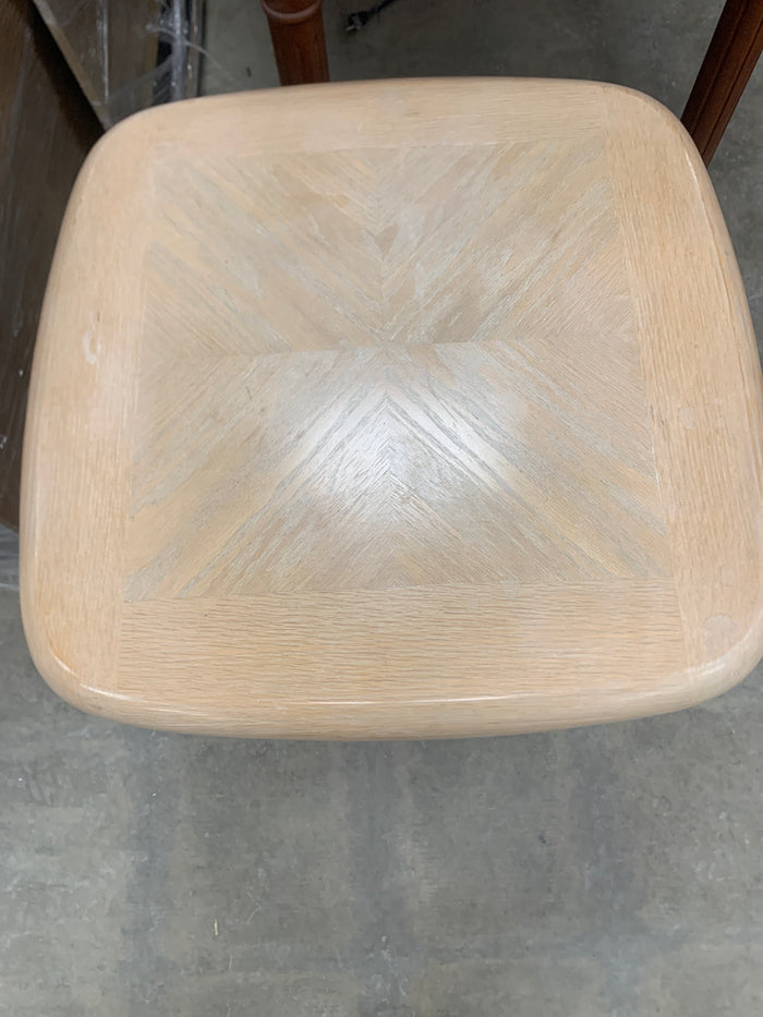 White Washed Beige Sidetable