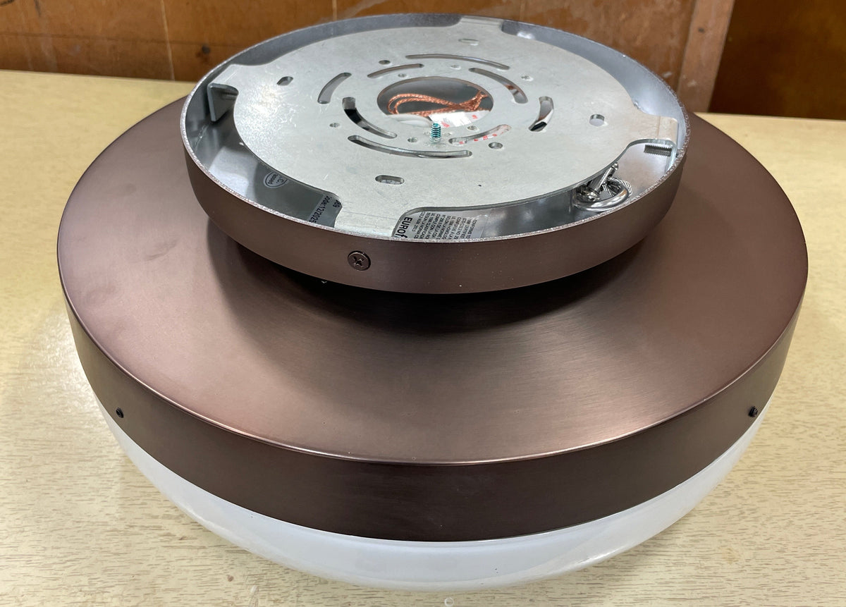12-in. Harwel LED Flush Mount Lighting in Bronze