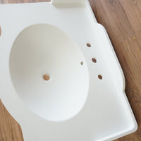 34-inch Porcelain Console Sink in White