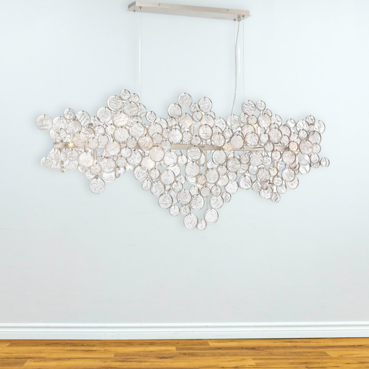 15-Light Trento Chandelier in Silver