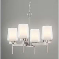 4-Light Chandelier w/Clear Shades