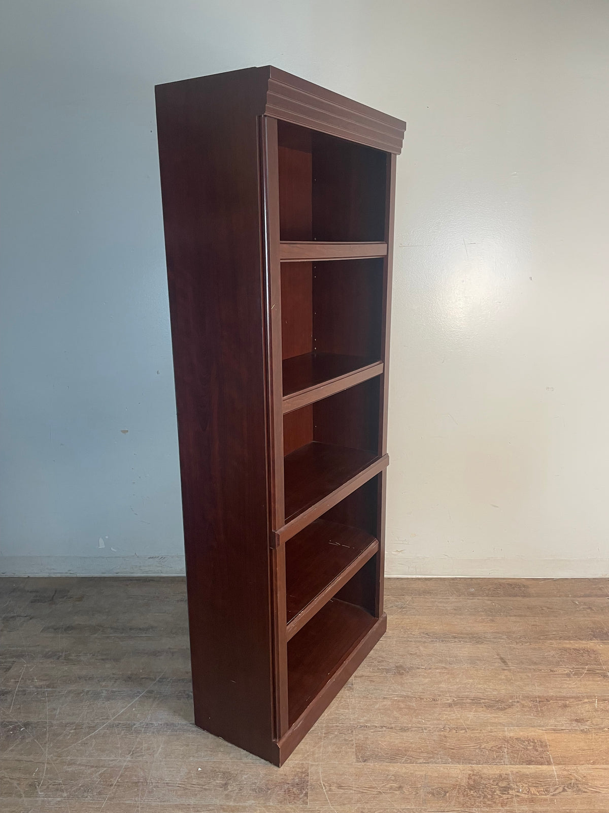 Redwood Veneer Bookcase
