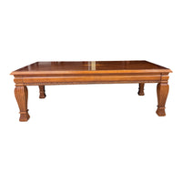 Traditional Coffee Table w/ Carved Fluted Legs
