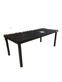 Outsunny Flex Black Outdoor Patio Diner Table