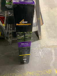 Peak RailBlazers 36 in. H x 5-11/16 in. W Aluminum Deck Railing Mid Post Kit in Matte Black
