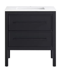 Home Decorators Collection Vistara 30-inch W x 19-inch D Freestanding Bath Vanity with Black Handle