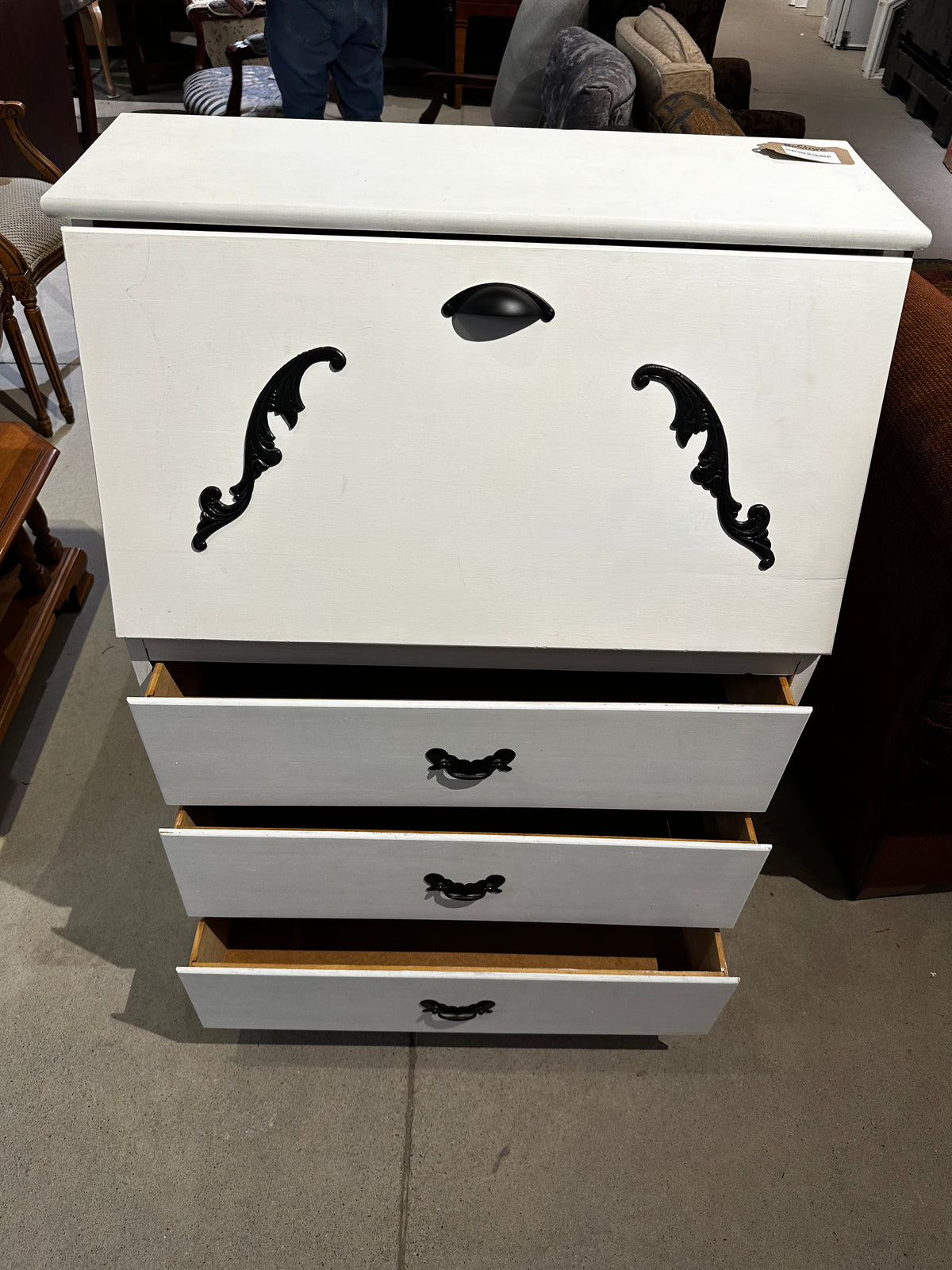 White Secretary Desk