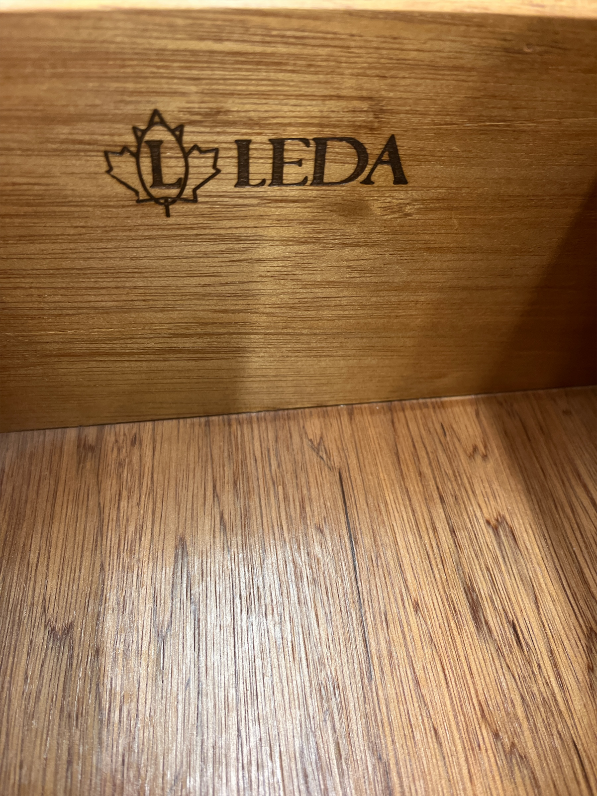 Leda Polished Mahogany Finish Bedroom Dresser