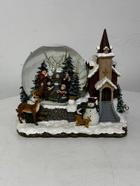 Musical Snow Globe That Plays the Tune "We Wish You a Merry Christmas”