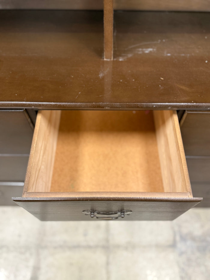 Honey Brown Two Door Wooden Wardrobe Storage