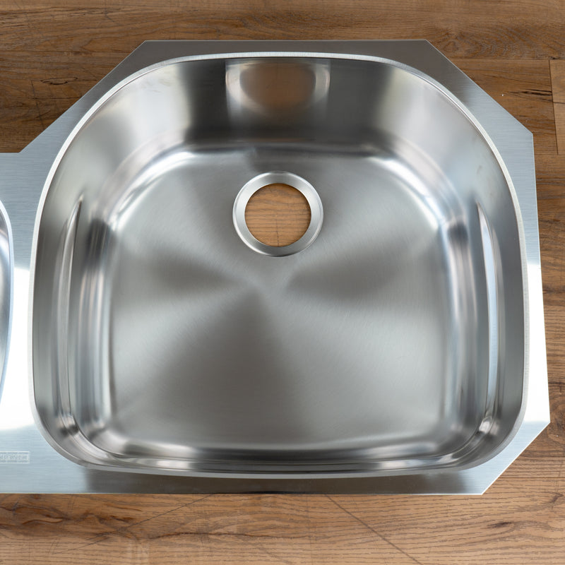 35 5/8-inch Double Basin Stainless Steel Sink