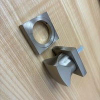 Square Thumb Turn Set – Brushed Metal Finish, 3-pack, 8000STTUS15