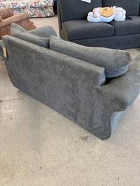60"W Dark Grey Loveseat Sofa