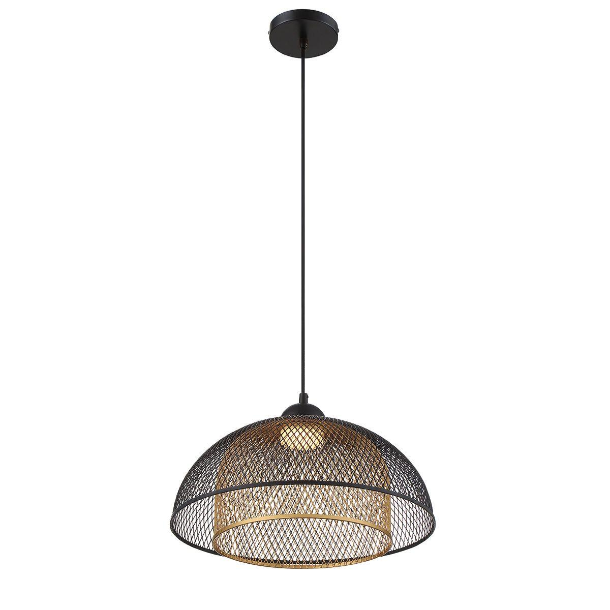 Kenmore 16 in. LED Pendant Light in Black Finish, 35945-017