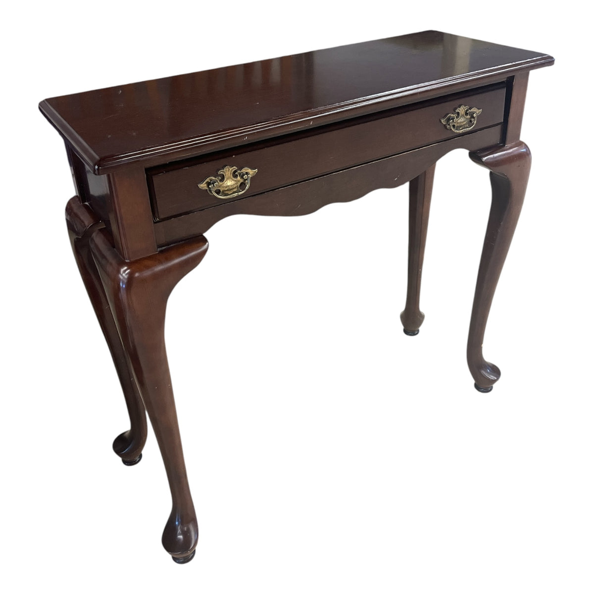 Queen Anne-Style Mahogany Console Table